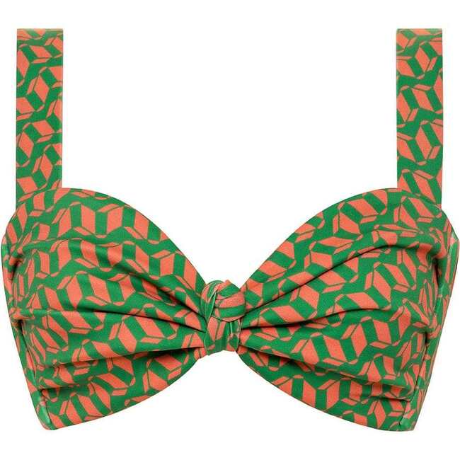 Women's Hayden Flattering Sweetheart Neckline Bikini Top, Geo - Two Pieces - 1