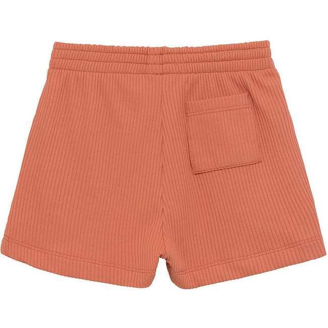 Boys Elasticated Waist Boardshort, Coral Rib - Swim Trunks - 2