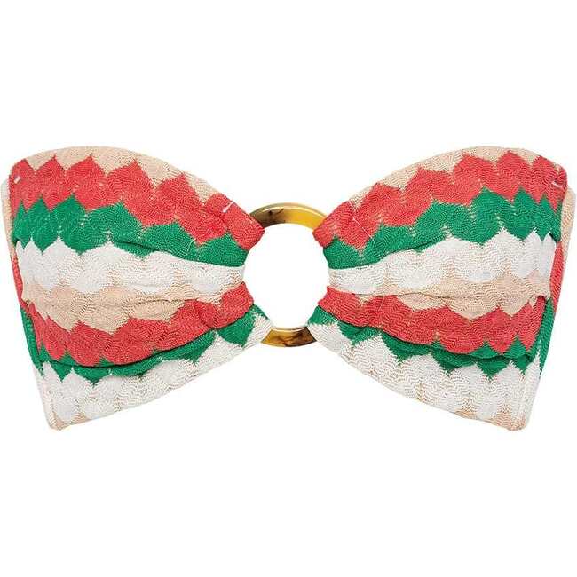 Women's Tori Ties Bandeau Strapless Bikini Top, Gelato - Two Pieces - 1