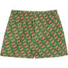 Boys Elasticated Waist Boardshort, Geo - Swim Trunks - 1 - thumbnail