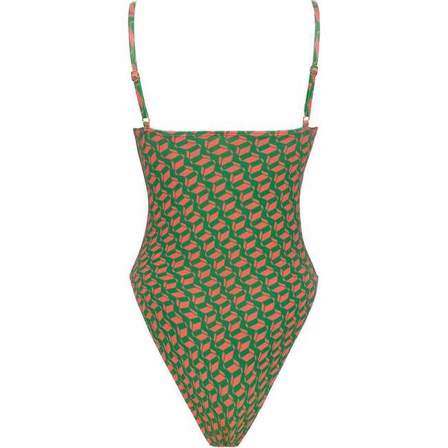 Women's Jacelyn Sleeveless One-Piece, Geo - One Pieces - 3
