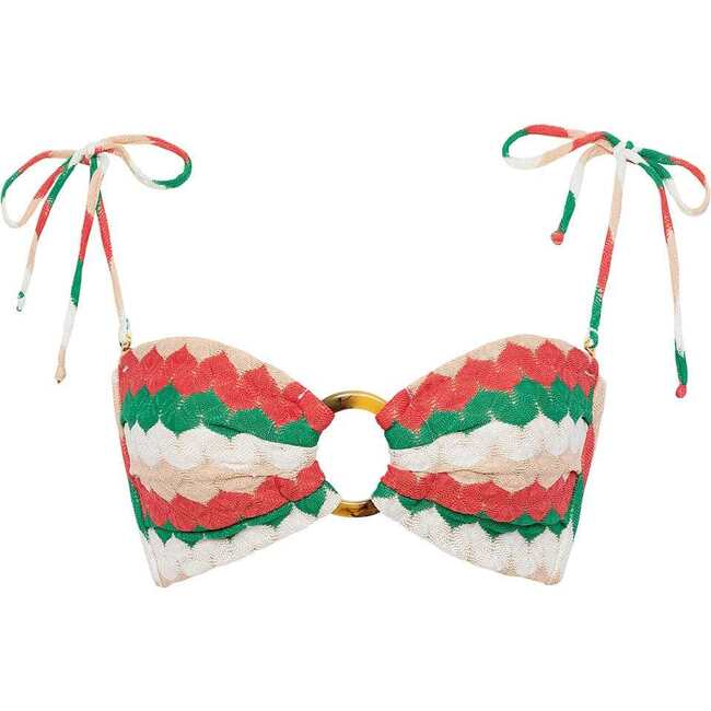 Women's Tori Ties Bandeau Strapless Bikini Top, Gelato - Two Pieces - 5
