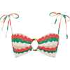 Women's Tori Ties Bandeau Strapless Bikini Top, Gelato - Two Pieces - 5