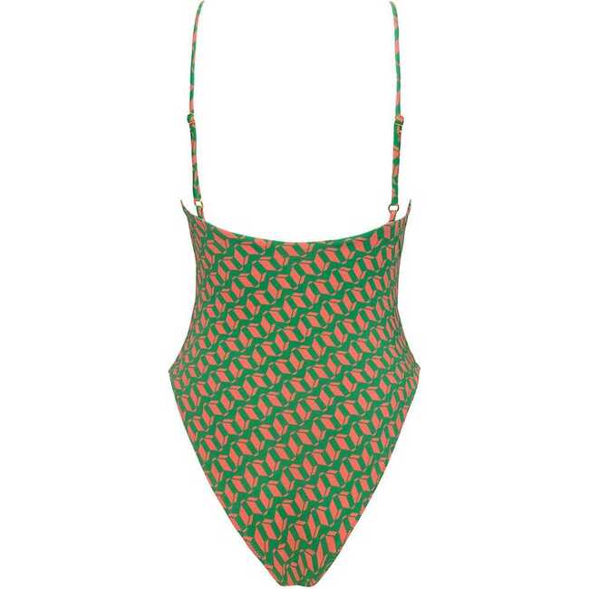 Women's Lucy Sleeveless One-Piece, Geo - One Pieces - 3