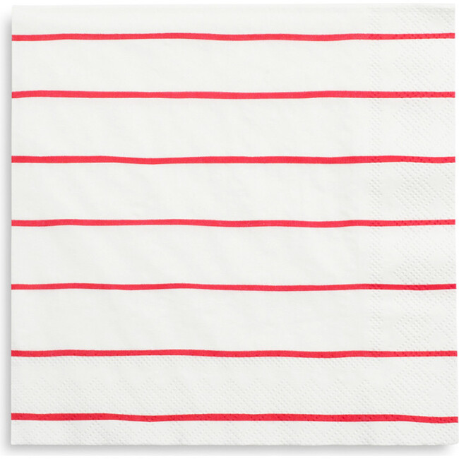 Candy Apple Frenchie Striped Large Napkin