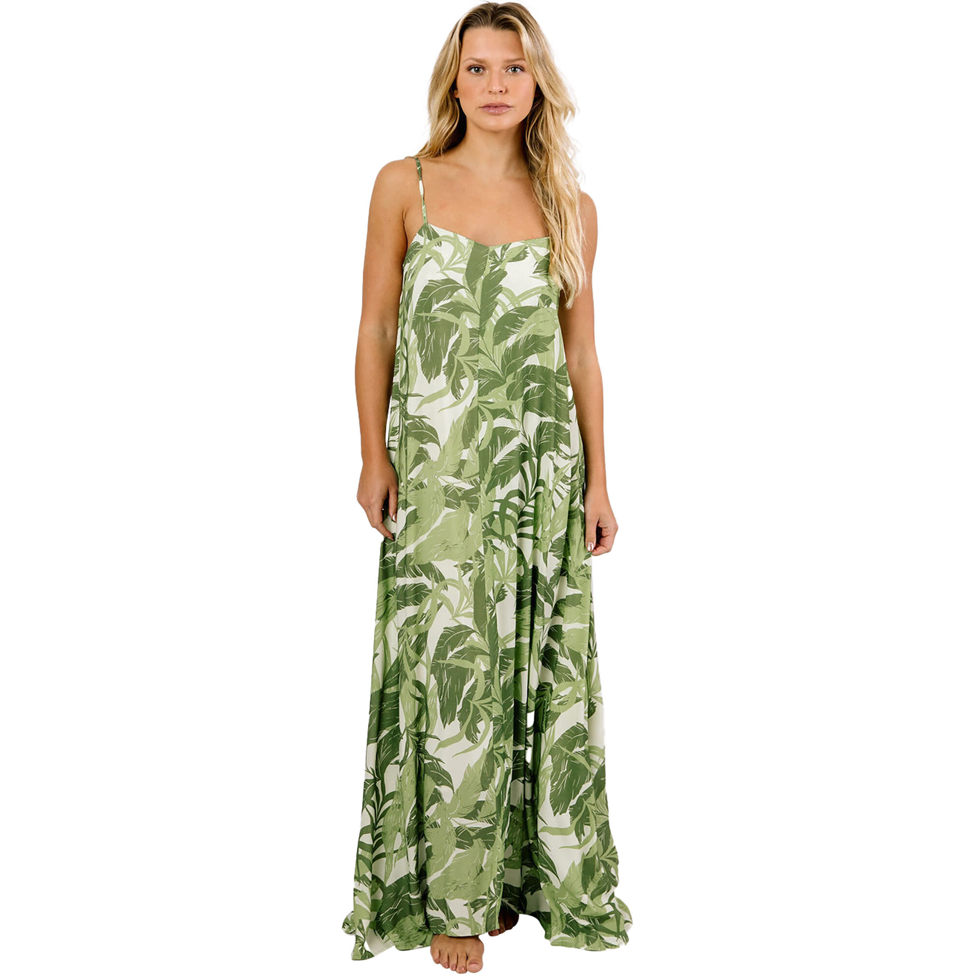 Women's Lizzie Sleeveless Floral Print Dress, Tropical Dreams - Dresses - 1