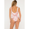 Women's Laurel Floral Print One-Piece Swimsuit, Magnolia - One Pieces - 2