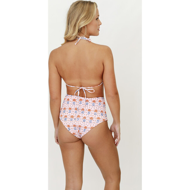 Women's Dakota Block Print Bottom, Coral - Two Pieces - 2