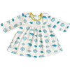 Baby Porcupine Dress, Blue & Celery - Dresses - 1 - thumbnail