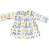 Baby Rainbow Dress, Celery - Dresses - 1 - thumbnail