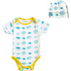 Porcupine Onesie Gift Set, Blue & Celery - Mixed Apparel Set - 1 - thumbnail