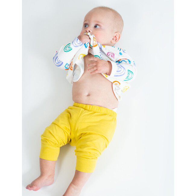 Baby Rainbow Dress, Celery - Dresses - 5