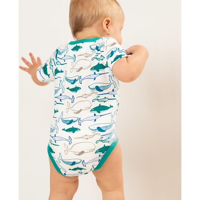 Whale Onesie, Jade - Onesies - 5
