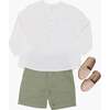 Edgar Elegant Boy Shorts, Bright Khaki - Shorts - 3