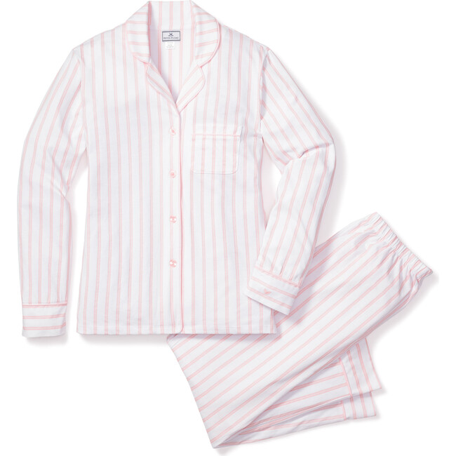Women's Pima Cotton Pajama Set, Pink Stripe