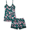 Women's Pima Cotton Lace Short Set, Amalfi Floral - Pajamas - 1 - thumbnail