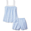 Women's Pima Cotton Camille Short Set, Periwinkle Paisley - Pajamas - 1 - thumbnail
