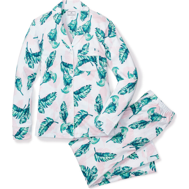 Women's Pima Cotton Pajama Set, St Tropez Palms