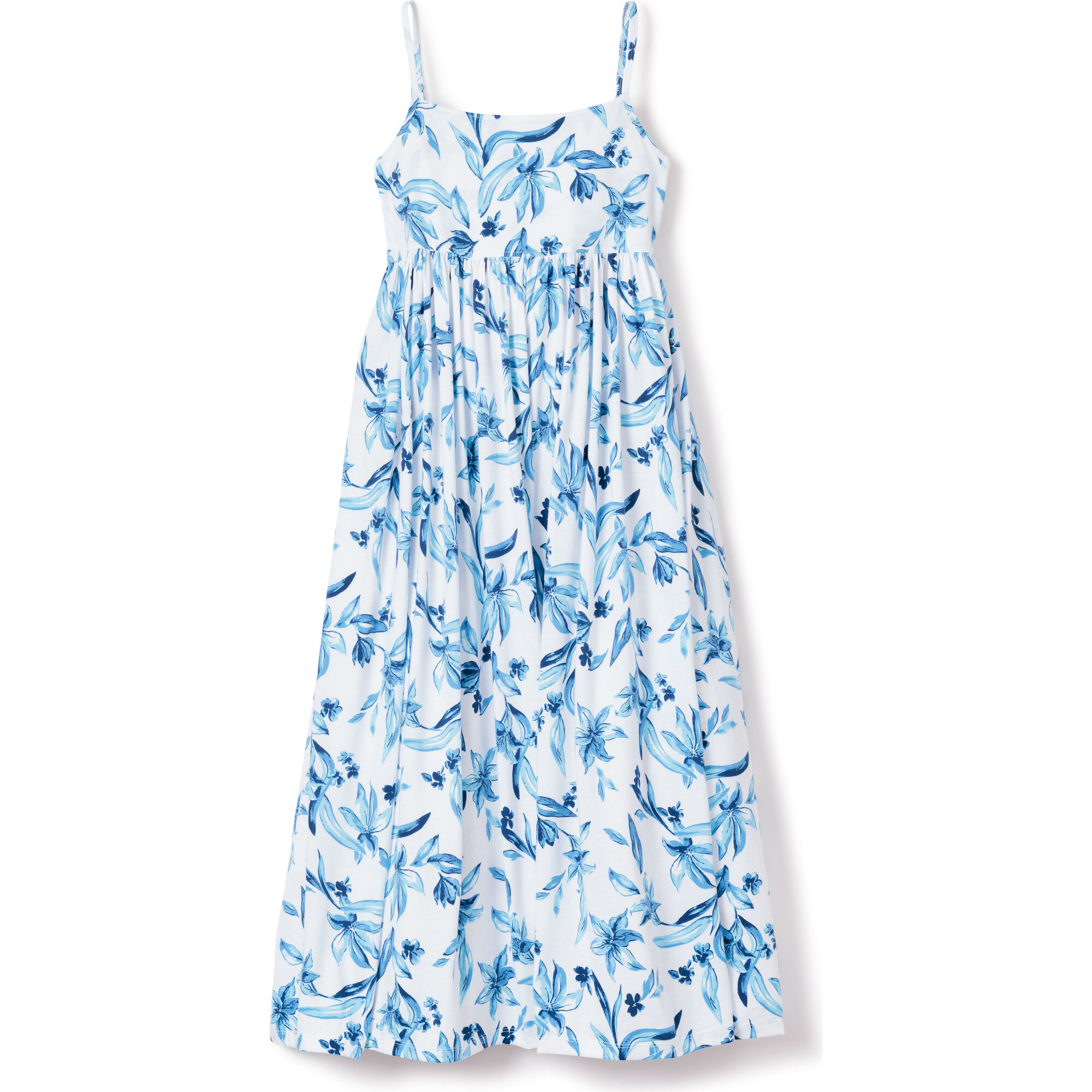 Women's Pima Cotton Serene Nightgown, Songs of Santorini - Pajamas - 1