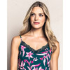 Women's Pima Cotton Lace Nightgown, Amalfi Floral - Pajamas - 3