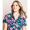 Women's Pima Cotton Short Set, Amalfi Floral - Pajamas - 3