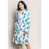 Women's Pima Cotton Robe, St Tropez Palms - Pajamas - 2