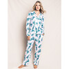 Women's Pima Cotton Pajama Set, St Tropez Palms - Pajamas - 2