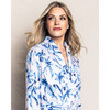 Women's Pima Cotton Robe, Songs of Santorini - Pajamas - 3