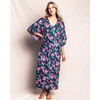 Women's Pima Cotton Caftan, Amalfi Floral - Pajamas - 2