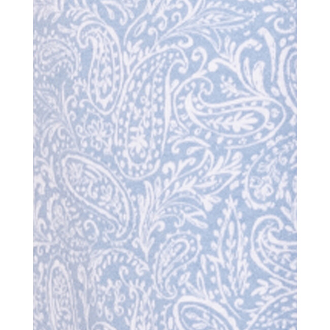 Women's Pima Cotton Camille Nightgown, Periwinkle Paisley - Pajamas - 5