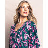 Women's Pima Cotton Caftan, Amalfi Floral - Pajamas - 3