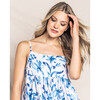 Women's Pima Cotton Serene Nightgown, Songs of Santorini - Pajamas - 3