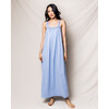 Women's Pima Cotton Camille Nightgown, Periwinkle - Pajamas - 2