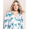 Women's Pima Cotton Pajama Set, St Tropez Palms - Pajamas - 3