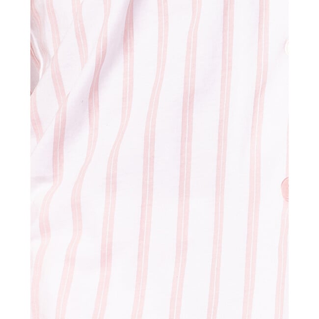 Women's Pima Cotton Nightshirt, Pink Stripe - Pajamas - 4