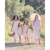 Women's Caftan, Lavender French Ticking - Pajamas - 6