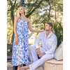 Women's Pima Cotton Serene Nightgown, Songs of Santorini - Pajamas - 4