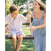 Women's Pima Cotton Camille Nightgown, Periwinkle - Pajamas - 4