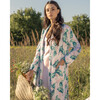 Women's Pima Cotton Robe, St Tropez Palms - Pajamas - 5
