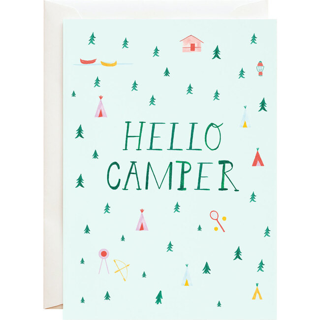 Hello Camper Greeting Card