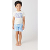 Tides Waves Short Sleeve Crew Neck T-Shirt, White - Tees - 2