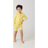 Waves Zipper Full Sleeve Hoodie, Lemon Yellow - Sweatshirts - 3