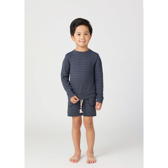 Tonal Stripe Full Sleeve Pullover, Black - Sweatshirts - 3