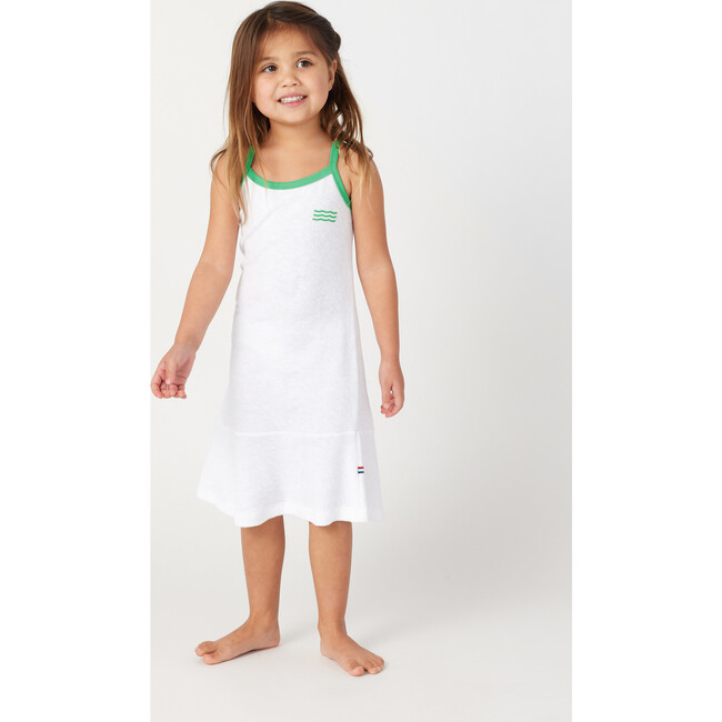 Loop Terry Tennis Sleeveless Dress, White - Dresses - 2