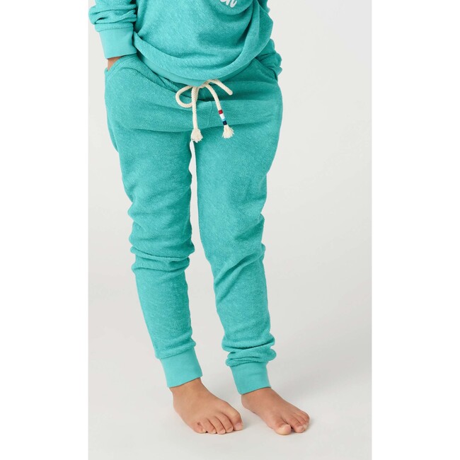 Loop Terry Drawstring Jogger, Turquoise - Sweatpants - 2
