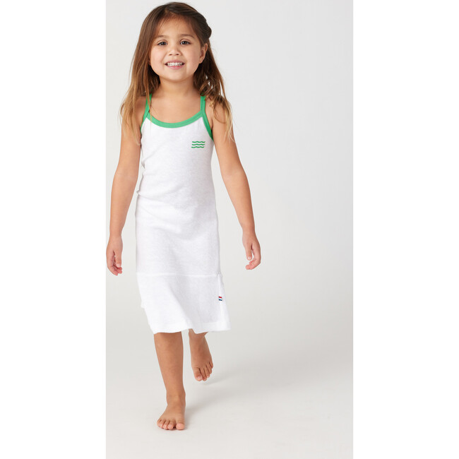 Loop Terry Tennis Sleeveless Dress, White - Dresses - 3
