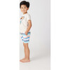 Good Vibes Crew Neck T-Shirt, Ecru - Tees - 3