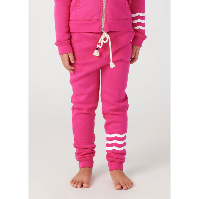Coastal Waves Rope Waist Jogger Pants, Dahlia - Sweatpants - 2