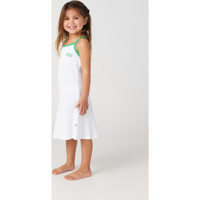 Loop Terry Tennis Sleeveless Dress, White - Dresses - 4