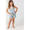 Rio Floral Knot Front Tank Top, Grey - Tees - 3